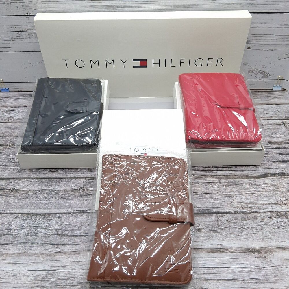 Vintage Tommy Hilfiger Photo Albums 3PK (Black-Brown-Red) Holds 4"x6" Photos New